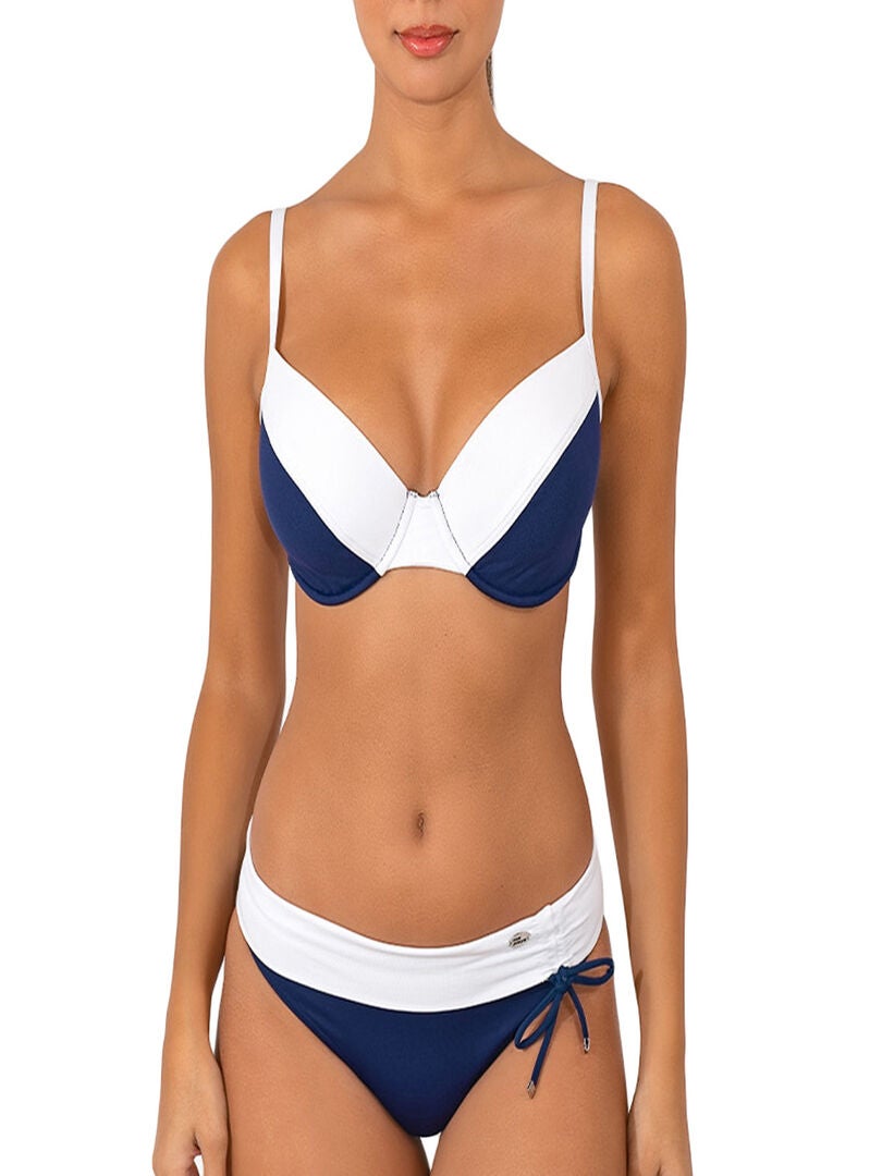 Haut de maillot avec armatures Marine Bleu - Kiabi