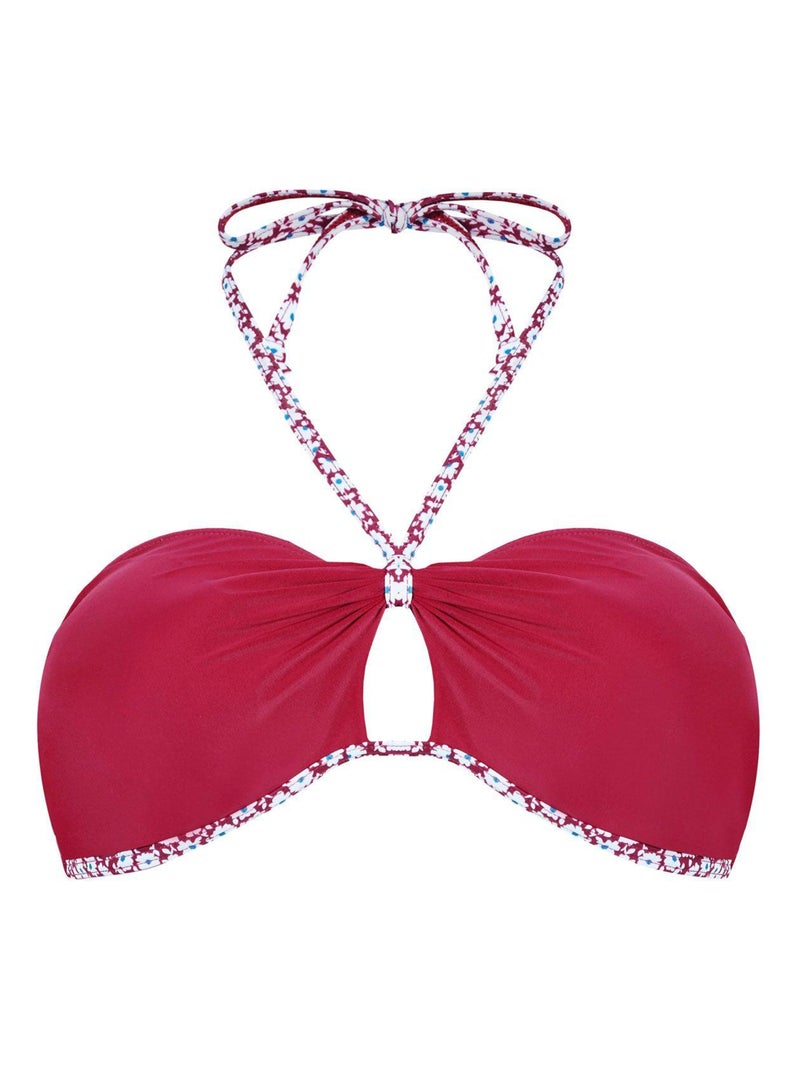 Haut de maillot bandeau MARGUERITE - Brigitte Bardot Bain Rouge - Kiabi