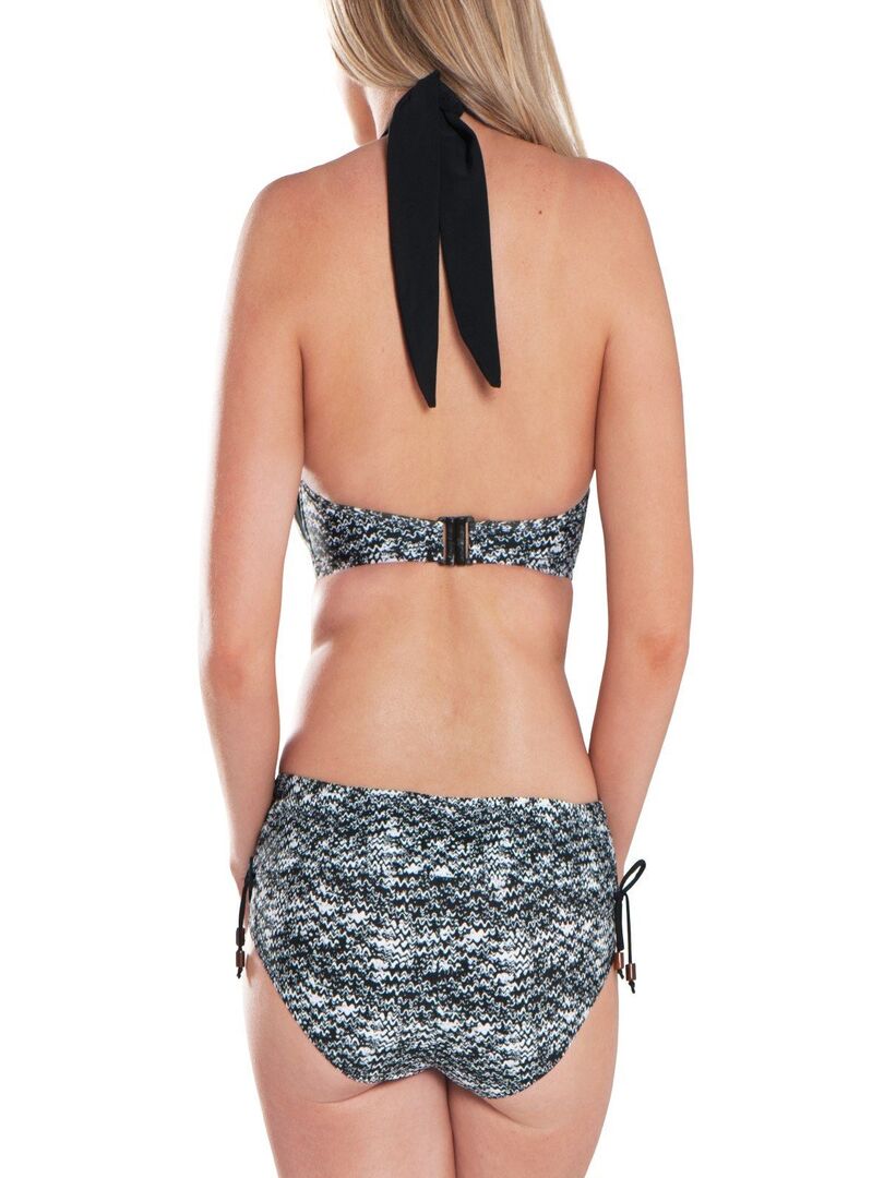 Haut de maillot bandeau multipositions Diffuse Noir - Kiabi