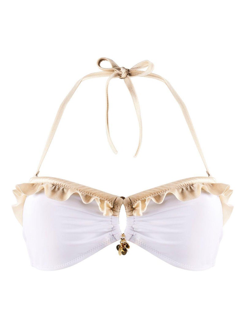 Haut de maillot bandeau PALM BEACH - Brigitte Bardot Bain Blanc - Kiabi