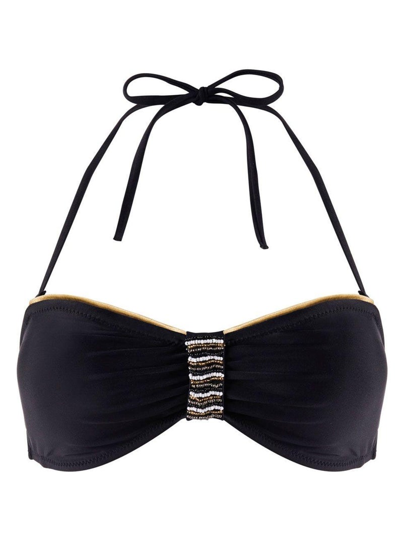 Haut de maillot bandeau RIVIERA - Brigitte Bardot Bain Noir - Kiabi