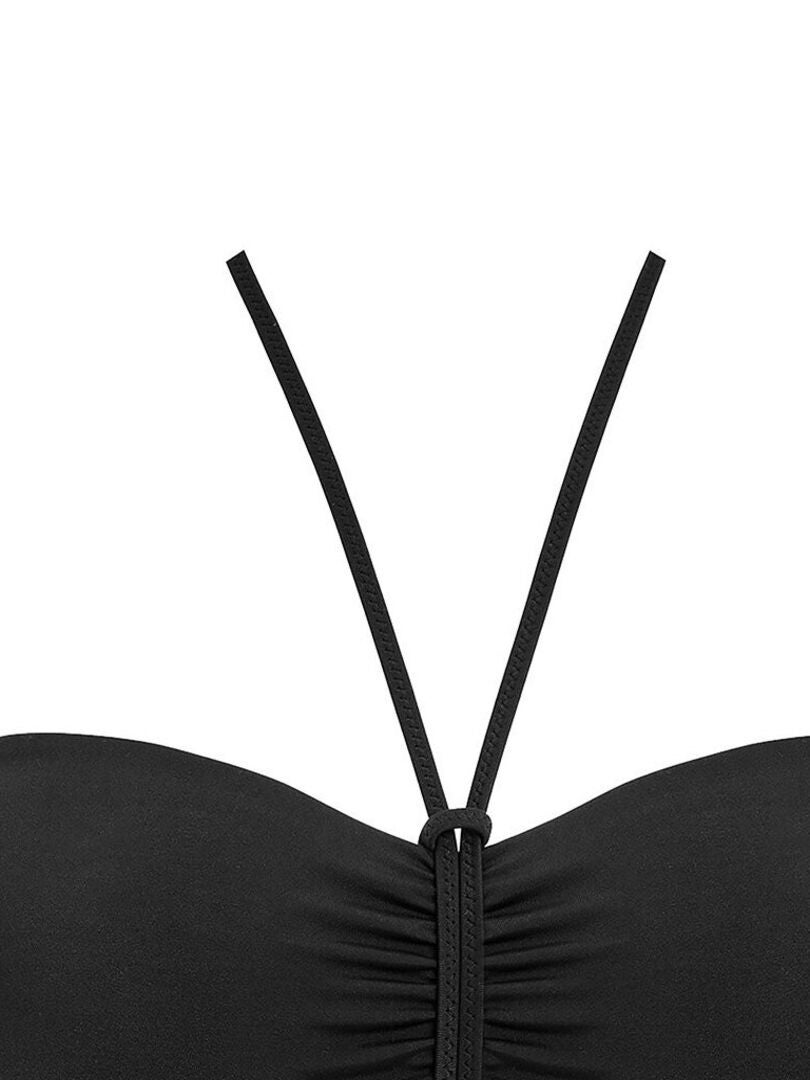 Haut de maillot bandeau uni à armatures  Jewel cove Noir - Kiabi