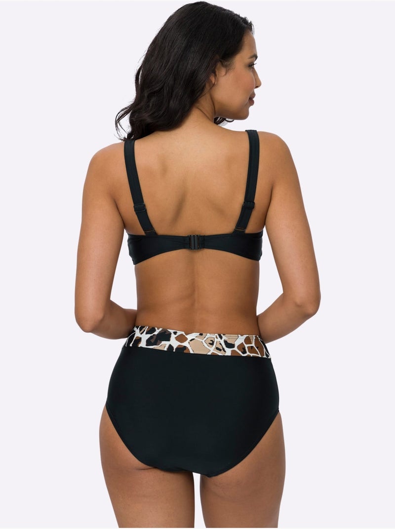 Haut De Maillot De Bain - Moda Vilona - Bonnet C Blanc Marron - Kiabi