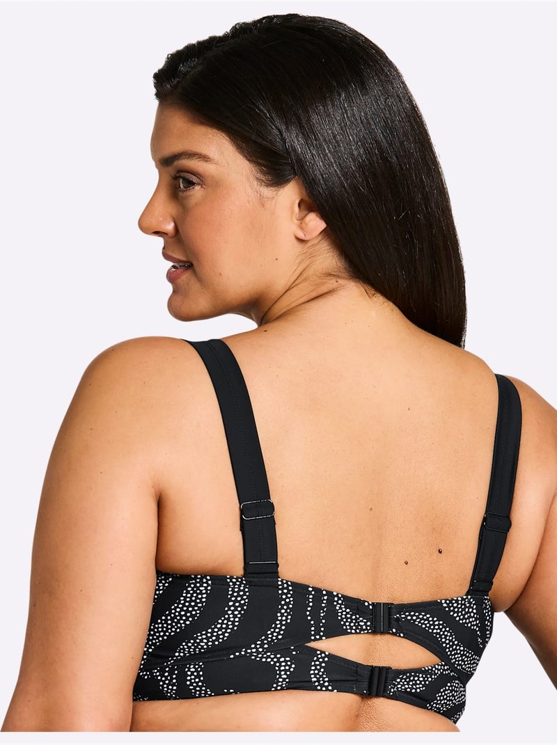 Haut De Maillot De Bain - Sheego Noir Blanc - Kiabi