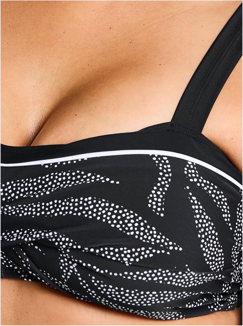 Haut De Maillot De Bain - Sheego Noir Blanc - Kiabi