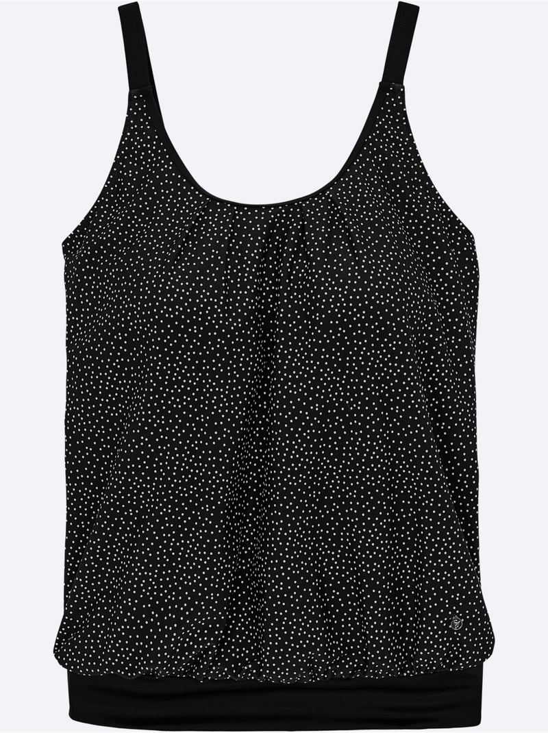 Haut De Maillot De Bain - Sheego Noir Blanc - Kiabi