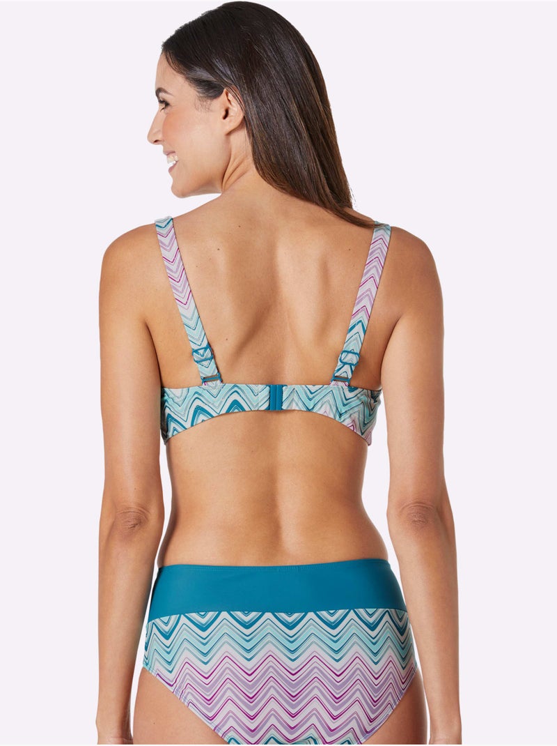 Haut De Maillot De Bain - Witt - Bonnet B Bleu Rouge - Kiabi