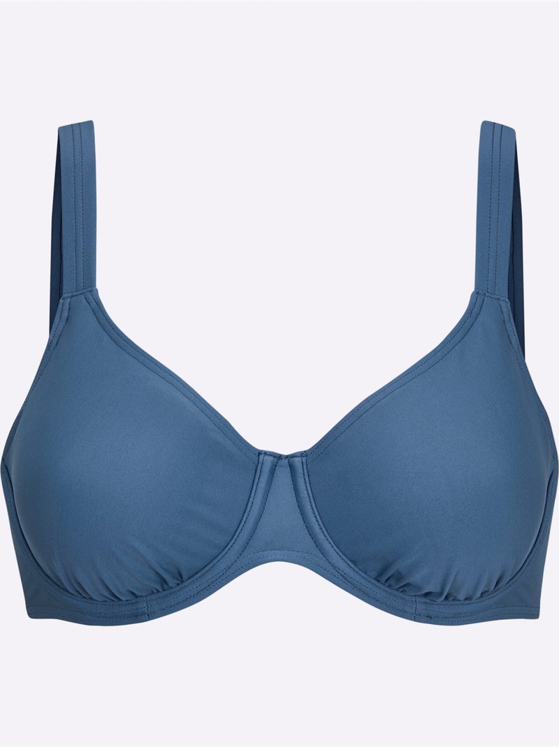 Haut de maillot de bain - witt - bonnet c Bleu jean - Kiabi