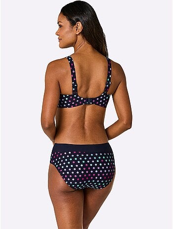 Haut de maillot de bain à imprimé avec bretelles réglables et armatures - Bonnet D - Witt