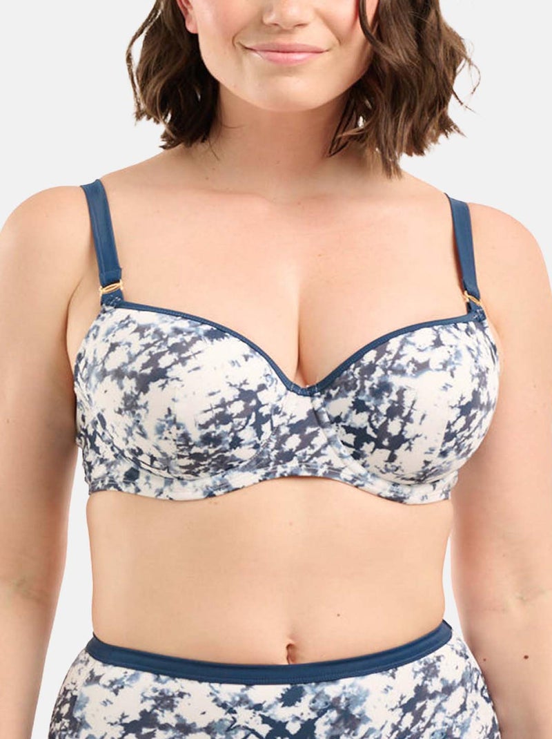 Haut de maillot de bain All In The Details Sans Complexe Blanc Bleu - Kiabi