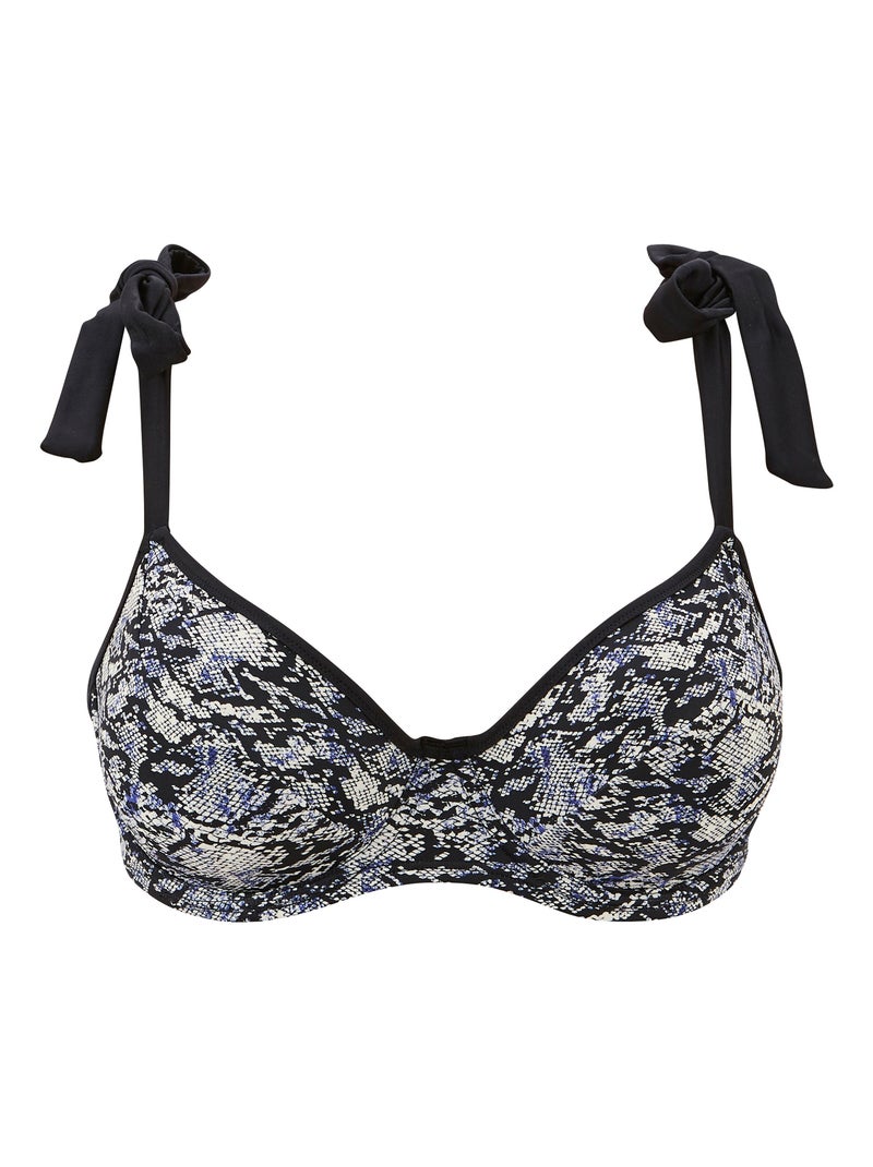Haut de maillot de bain At The World'S End Sans Complexe Noir Gris - Kiabi