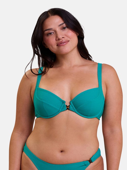 Haut de maillot de bain avec armatures Glamourous Textured Sans Complexe - Kiabi