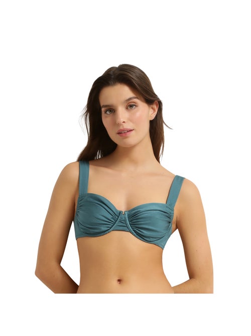 Haut de maillot de bain balconnet avec armatures Glossy - Kiabi