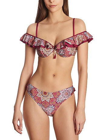 Haut de maillot de bain balconnet multipositions mandala