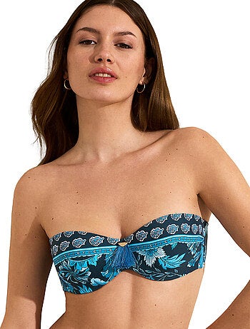 Haut de maillot de bain bandeau acanthus