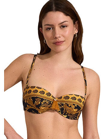 Haut de maillot de bain bandeau acanthus