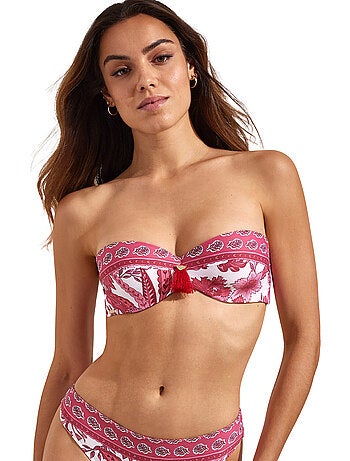 Haut de maillot de bain bandeau acanthus