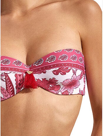 Haut de maillot de bain bandeau acanthus