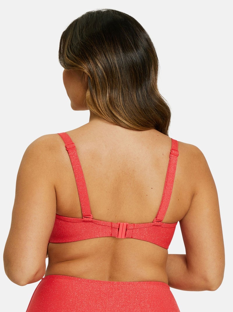 Haut de maillot de bain bandeau Bask In Bliss Sans Complexe Rouge coquelicot - Kiabi
