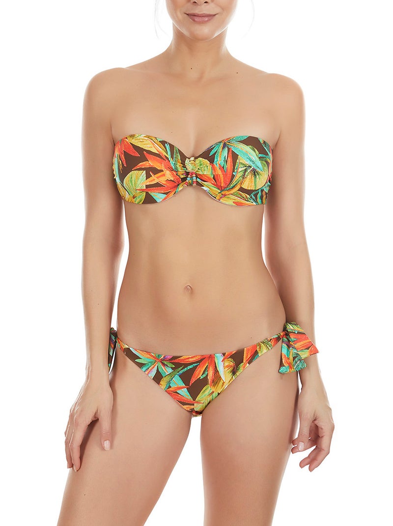 Haut de maillot de bain bandeau bird of paradise Vert - Kiabi