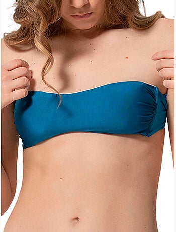 Haut de maillot de bain bandeau coques amovibles homonoia