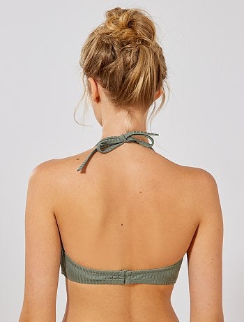 Haut de maillot de bain bandeau côtelé - Kiabi