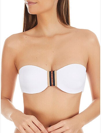 Haut de maillot de bain bandeau marinera jacquard