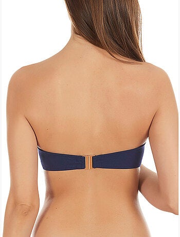 Haut de maillot de bain bandeau marinera jacquard