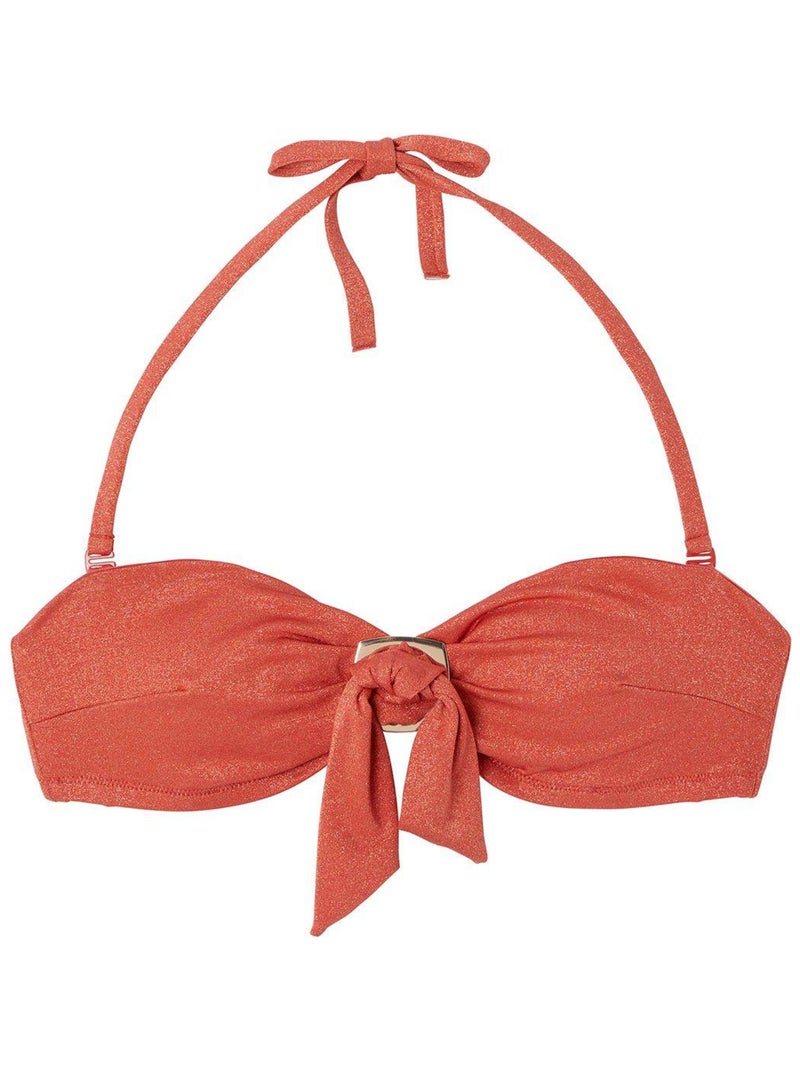 Haut de maillot de bain bandeau MAUI - Camille Cerf & Pomm'Poire Orange - Kiabi
