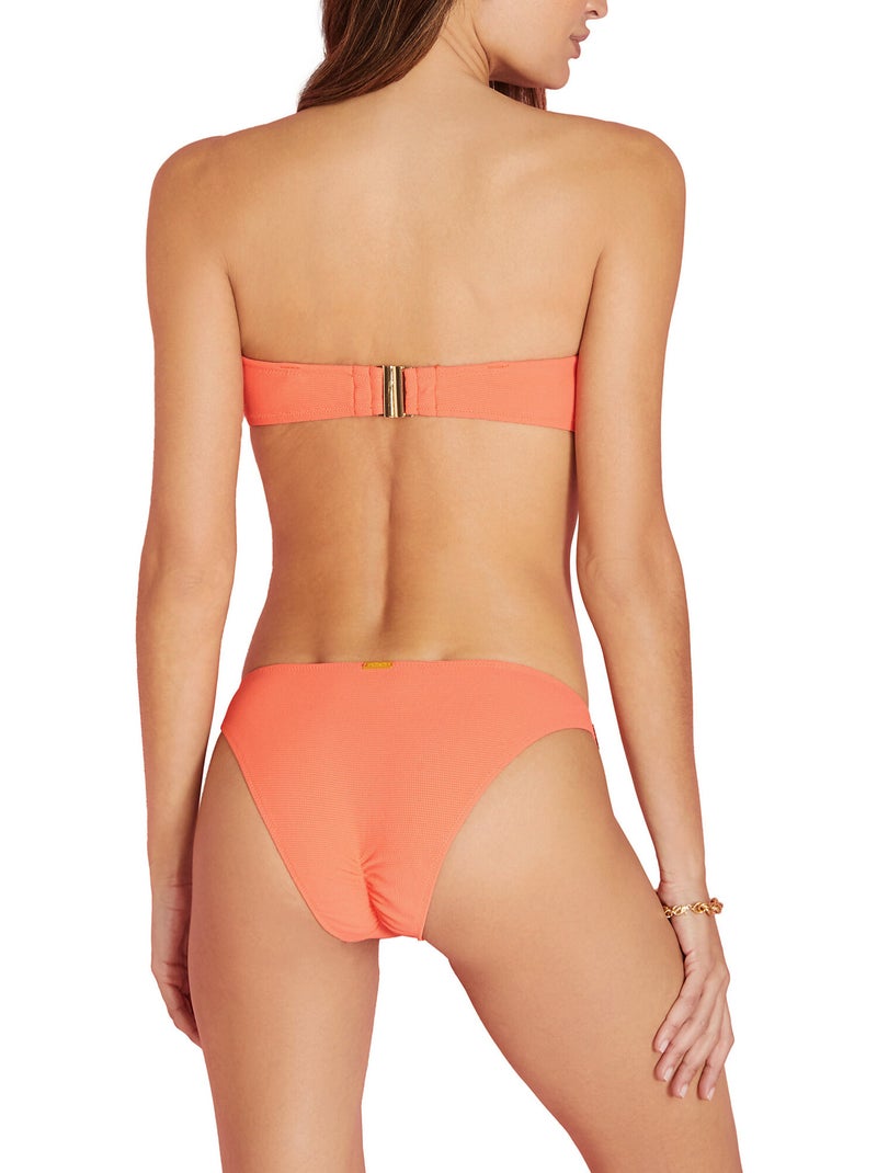 Haut de maillot de bain bandeau miami Orange corail - Kiabi