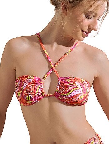 Haut de maillot de bain bandeau multipositions sans armatures kavala