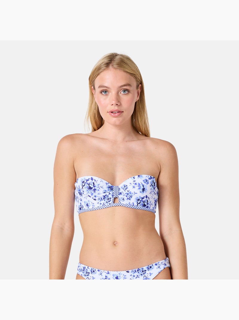 Haut de maillot de bain bandeau MYTHE - Brigitte Bardot Bain Blanc - Kiabi
