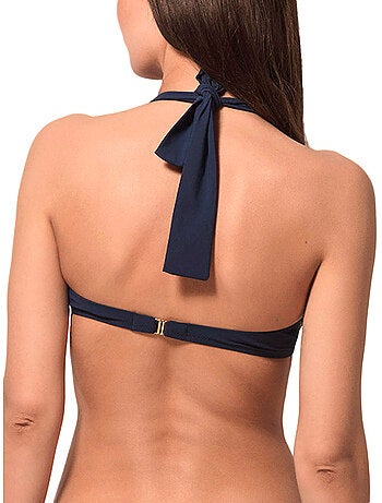 Haut de maillot de bain bandeau préformé blue sense