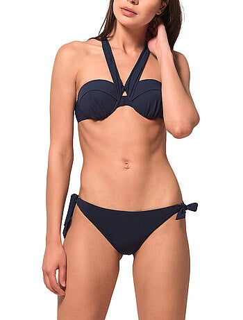 Haut de maillot de bain bandeau préformé blue sense