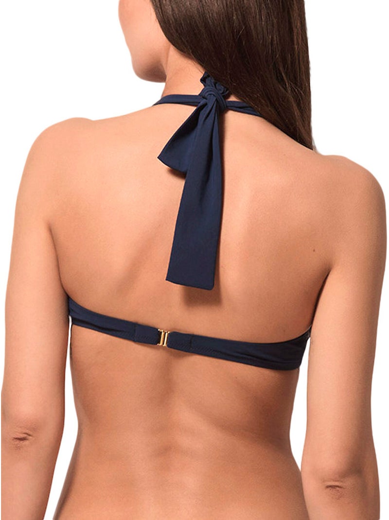 Haut de maillot de bain bandeau préformé blue sense Bleu - Kiabi