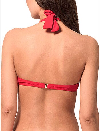 Haut de maillot de bain bandeau préformé blue sense