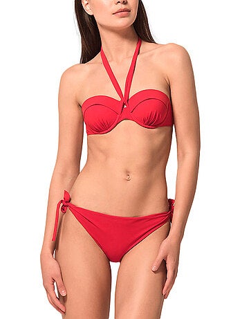 Haut de maillot de bain bandeau préformé blue sense