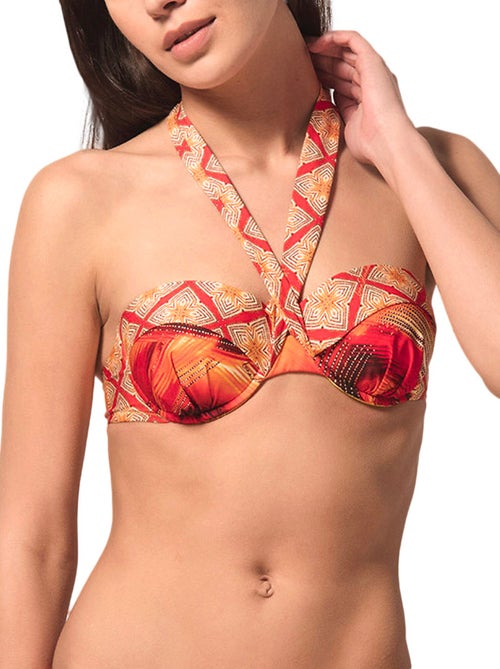 Haut de maillot de bain bandeau préformé broadway - Kiabi