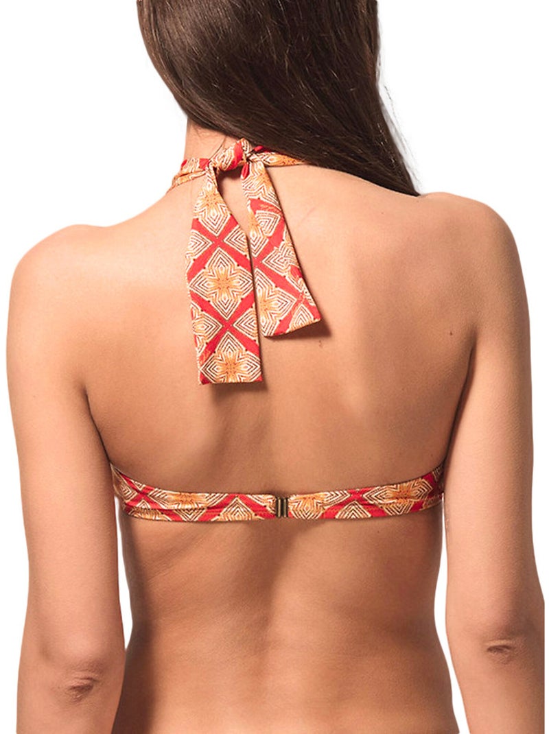 Haut de maillot de bain bandeau préformé broadway Rouge - Kiabi
