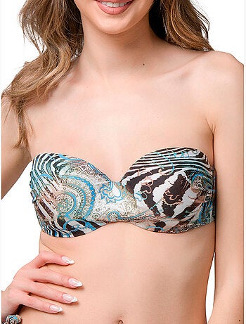 Haut de maillot de bain bandeau préformé casablanca