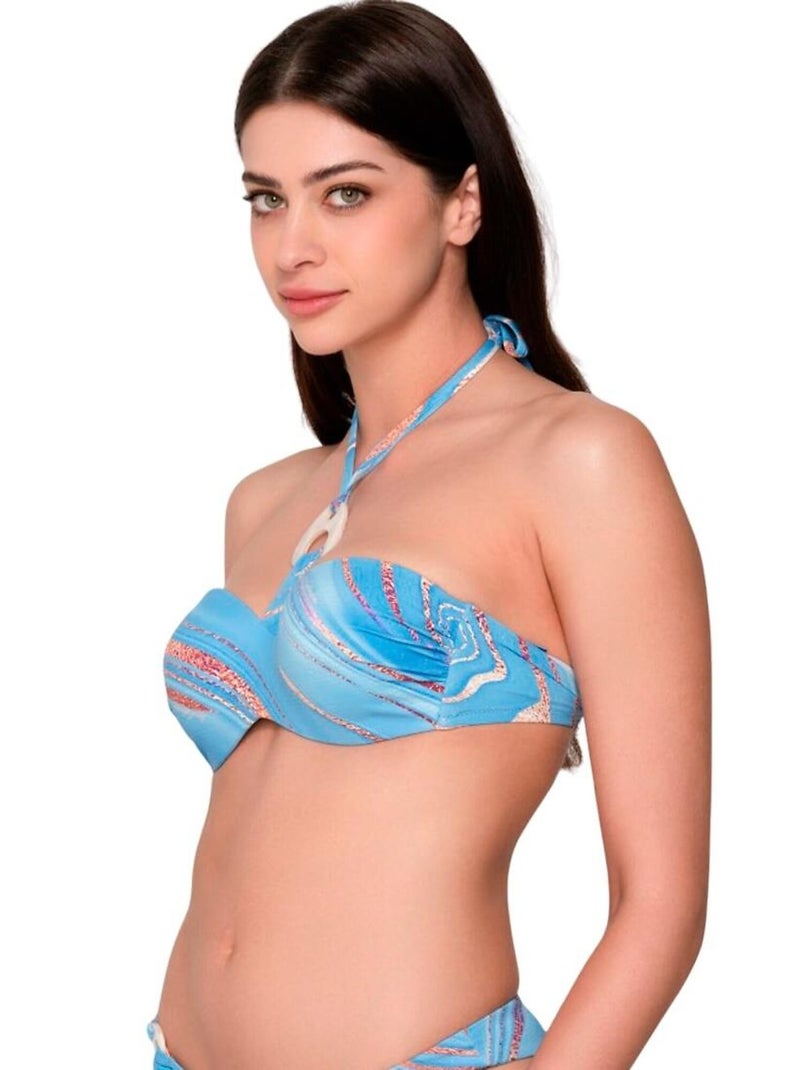 Haut de maillot de bain bandeau préformé lana Multicolore - Kiabi