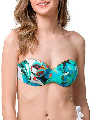 Haut de maillot de bain bandeau préformé lily