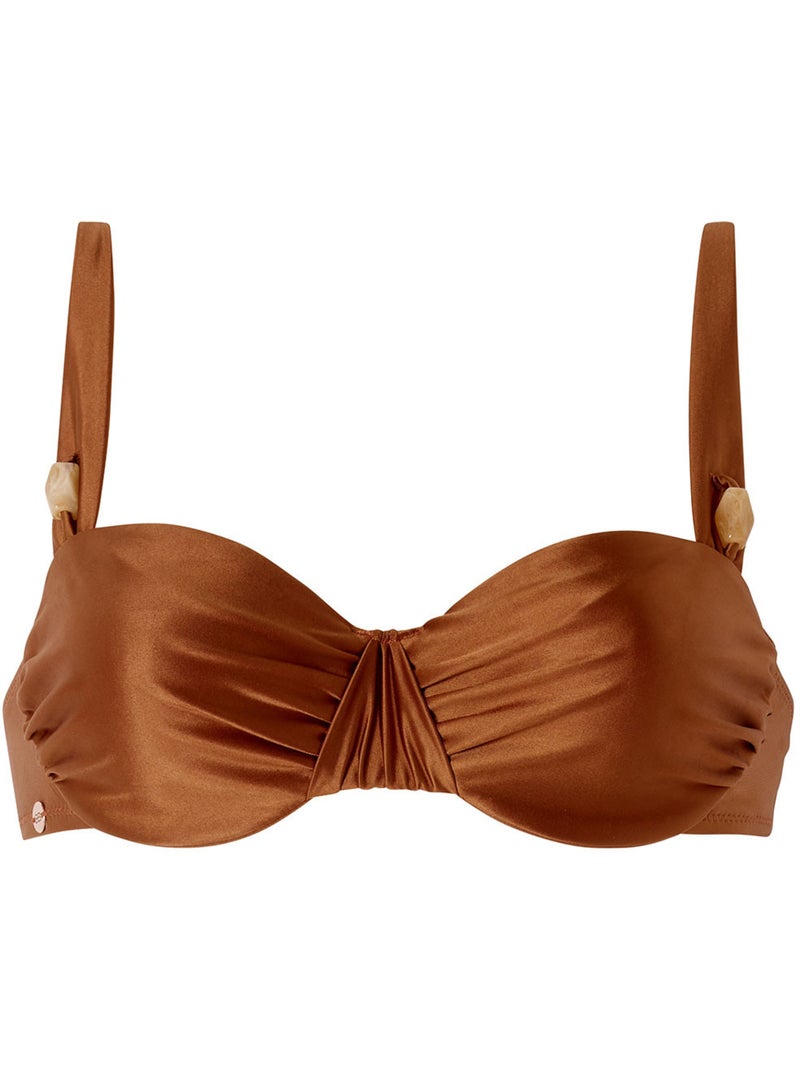 Haut de maillot de bain bandeau SONGE - Brigitte Bardot Bain Marron - Kiabi