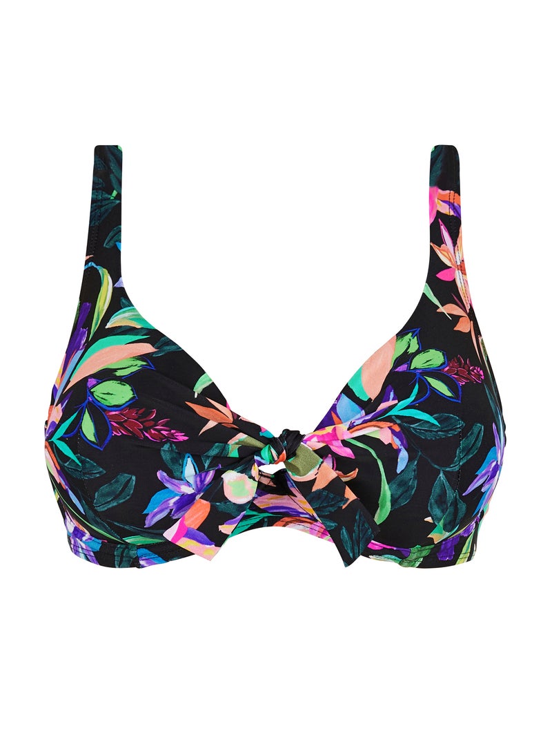 Haut de maillot de bain Barbade Sans Complexe Noir Rose Bleu - Kiabi