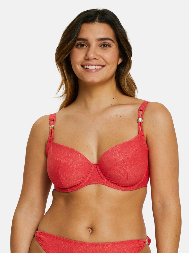 Haut de maillot de bain Bask In Bliss Sans Complexe Rouge coquelicot - Kiabi
