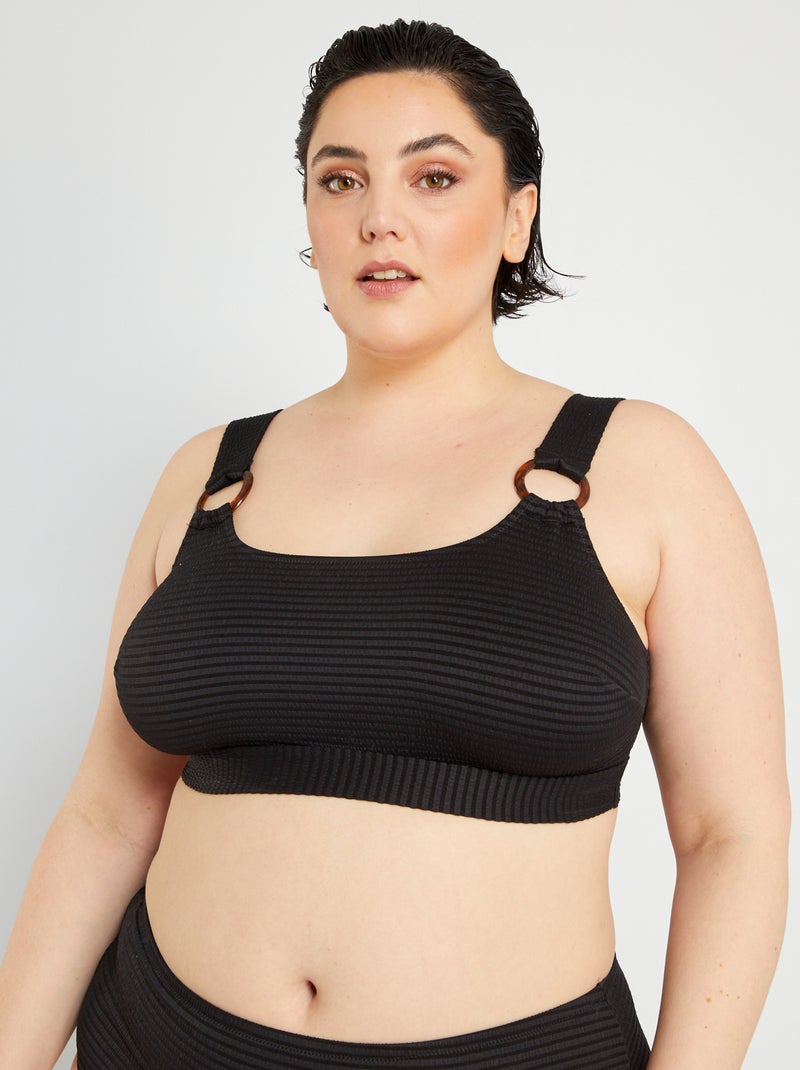 Haut de maillot de bain brassière noir - Kiabi