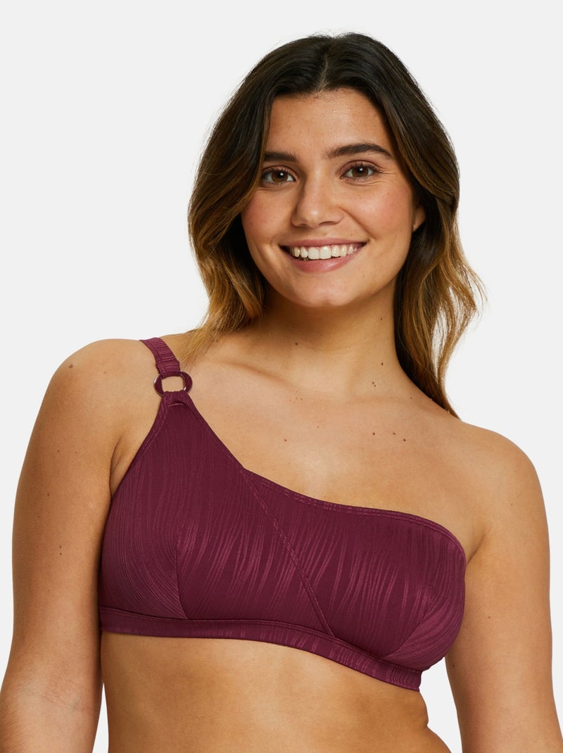 Haut de maillot de bain brassière On Board Sans Complexe Rouge foncé - Kiabi
