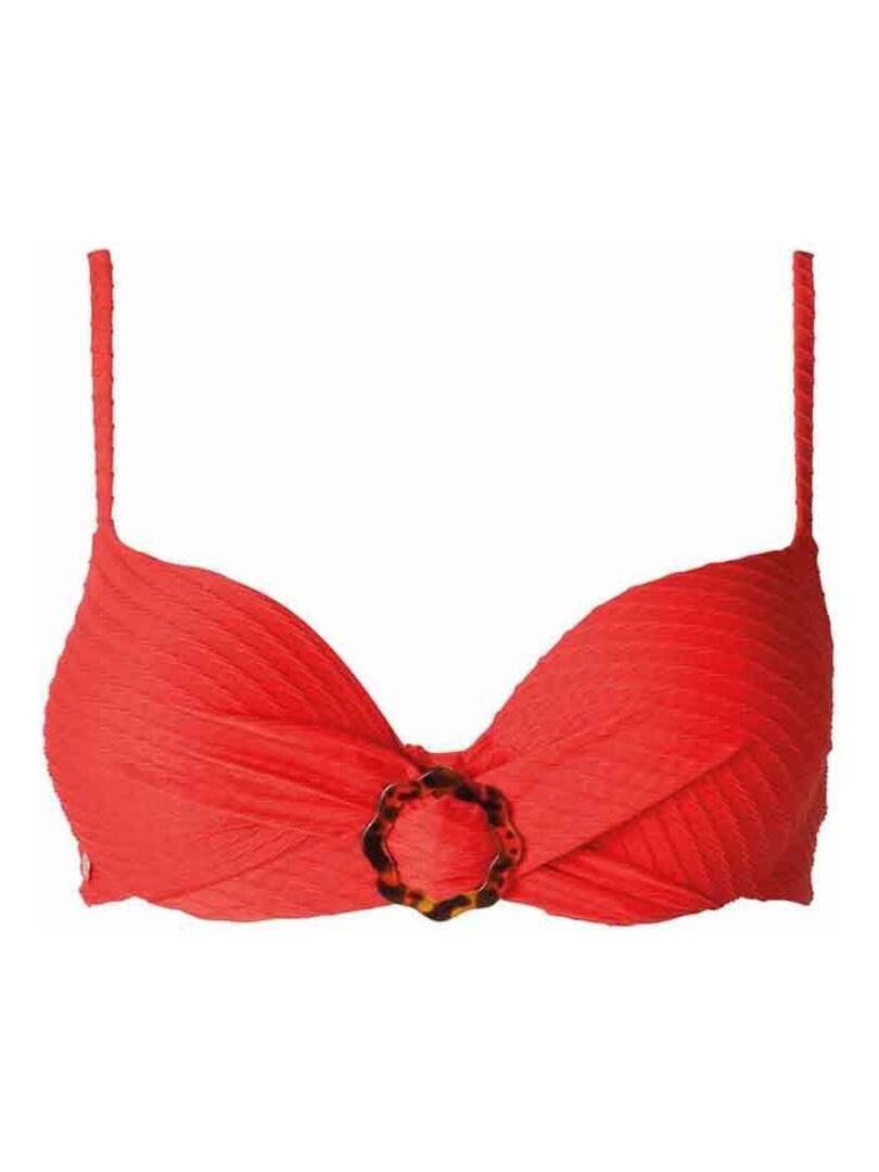 Haut De Maillot De Bain Push-up Rasurel Nausicaa - Bonnet B, Taille 4 (95B/80B) - Couleur Marron - Neuf Avec étiquettes