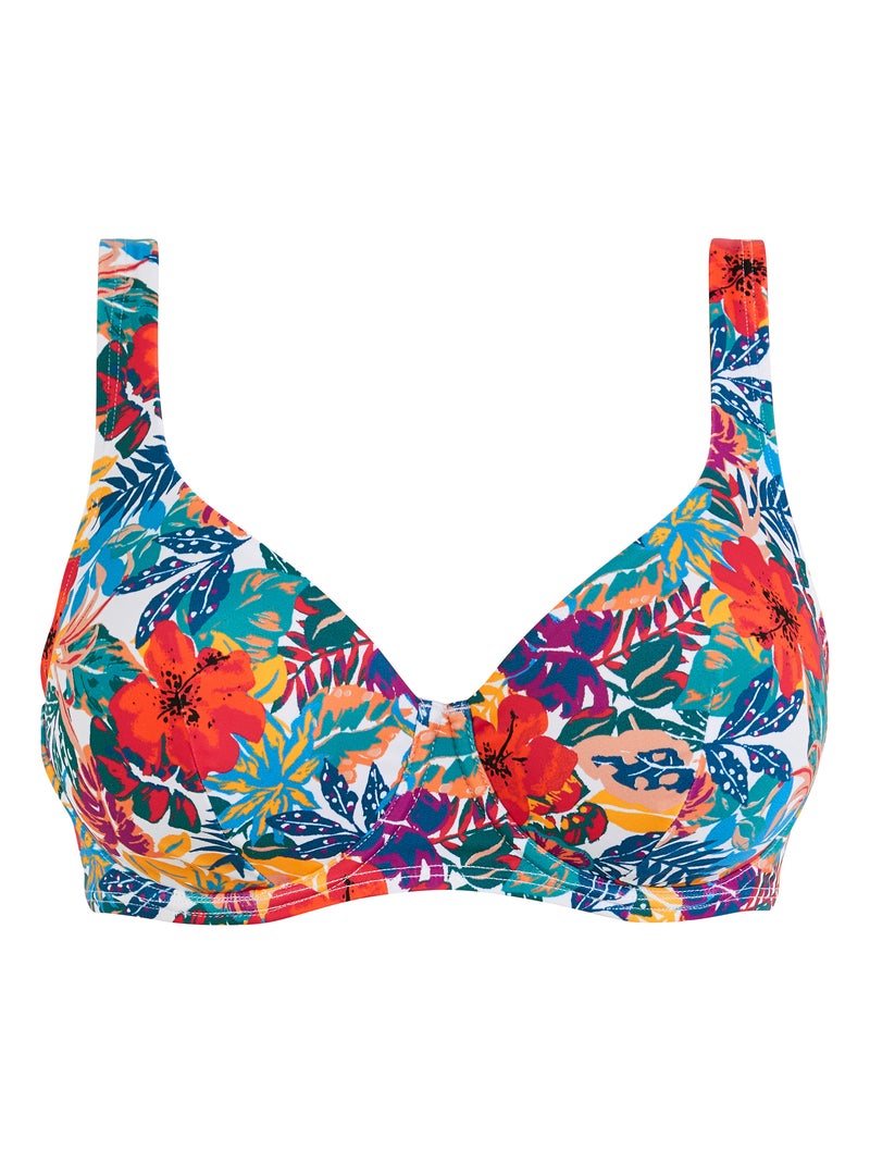 Haut de maillot de bain Curaçao Sans Complexe Bleu Rouge - Kiabi