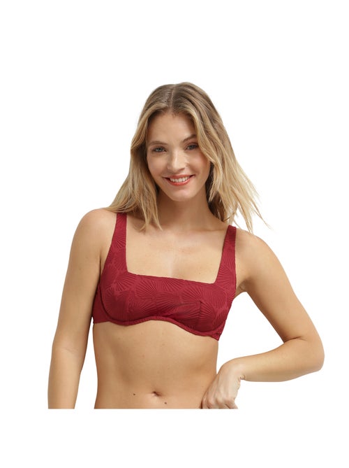Haut de maillot de bain emboitant avec armatures Shell - Kiabi